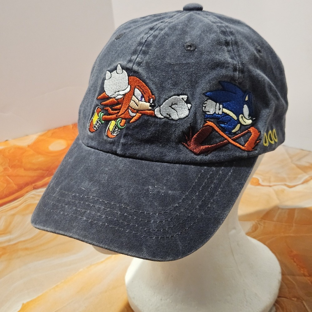 Sonic The Hedgehog Knuckles Boys Snapback Baseball Cap Hat One Size